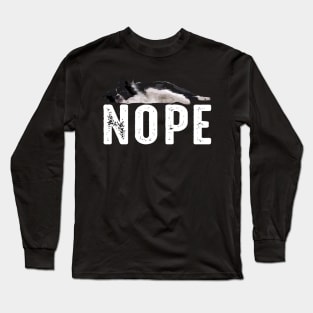 Fluff and Finesse Border Collie NOPE, Urban Canine Tee Long Sleeve T-Shirt